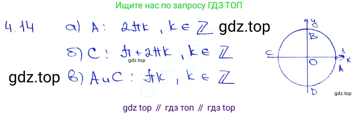 Алгебра, 10-11 класс Задачник, авторы: Мордкович Александр Григорьевич, Семенов Павел Владимирович, Денищева Лариса Олеговна, Корешкова Т А, Мишустина Татьяна Николаевна, Тульчинская Елена Ефимовна, издательство Мнемозина, Москва, 2019, Часть 2, страница 13, номер 4.14, Решение 3
