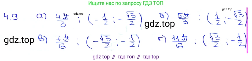 Алгебра, 10-11 класс Задачник, авторы: Мордкович Александр Григорьевич, Семенов Павел Владимирович, Денищева Лариса Олеговна, Корешкова Т А, Мишустина Татьяна Николаевна, Тульчинская Елена Ефимовна, издательство Мнемозина, Москва, 2019, Часть 2, страница 12, номер 4.9, Решение 3