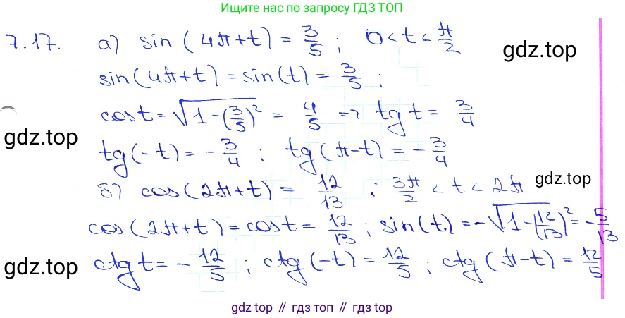 Алгебра, 10-11 класс Задачник, авторы: Мордкович Александр Григорьевич, Семенов Павел Владимирович, Денищева Лариса Олеговна, Корешкова Т А, Мишустина Татьяна Николаевна, Тульчинская Елена Ефимовна, издательство Мнемозина, Москва, 2019, Часть 2, страница 23, номер 7.17, Решение 3