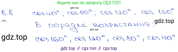 Алгебра, 10-11 класс Задачник, авторы: Мордкович Александр Григорьевич, Семенов Павел Владимирович, Денищева Лариса Олеговна, Корешкова Т А, Мишустина Татьяна Николаевна, Тульчинская Елена Ефимовна, издательство Мнемозина, Москва, 2019, Часть 2, страница 24, номер 8.8, Решение 3