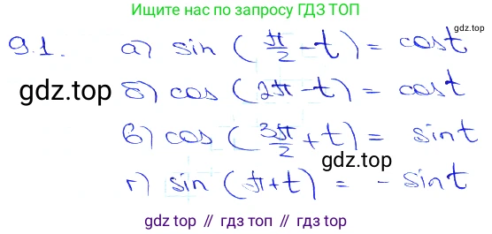 Алгебра, 10-11 класс Задачник, авторы: Мордкович Александр Григорьевич, Семенов Павел Владимирович, Денищева Лариса Олеговна, Корешкова Т А, Мишустина Татьяна Николаевна, Тульчинская Елена Ефимовна, издательство Мнемозина, Москва, 2019, Часть 2, страница 26, номер 9.1, Решение 3