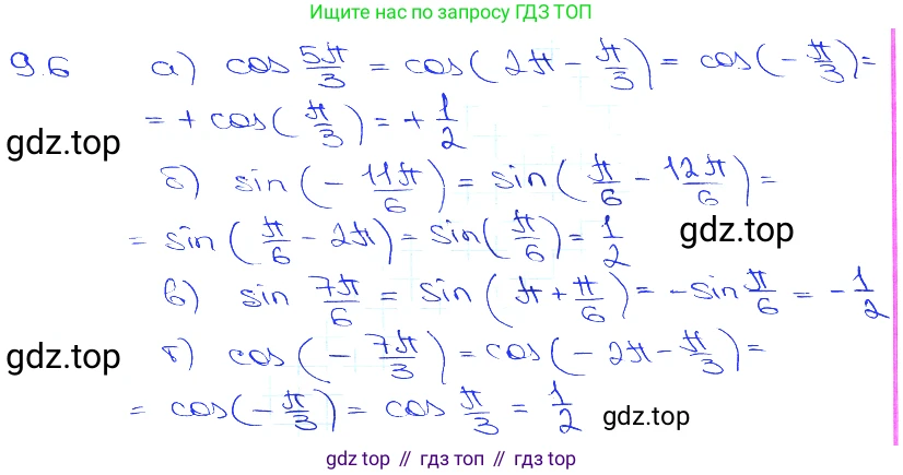 Алгебра, 10-11 класс Задачник, авторы: Мордкович Александр Григорьевич, Семенов Павел Владимирович, Денищева Лариса Олеговна, Корешкова Т А, Мишустина Татьяна Николаевна, Тульчинская Елена Ефимовна, издательство Мнемозина, Москва, 2019, Часть 2, страница 27, номер 9.6, Решение 3
