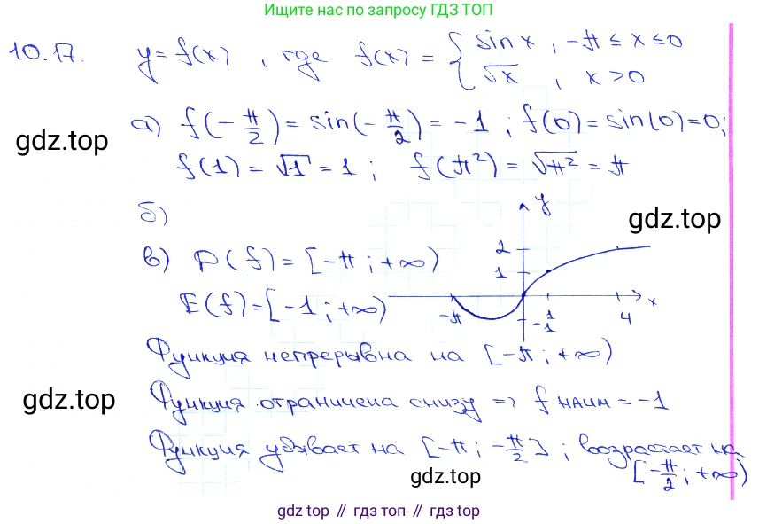 Алгебра, 10-11 класс Задачник, авторы: Мордкович Александр Григорьевич, Семенов Павел Владимирович, Денищева Лариса Олеговна, Корешкова Т А, Мишустина Татьяна Николаевна, Тульчинская Елена Ефимовна, издательство Мнемозина, Москва, 2019, Часть 2, страница 31, номер 10.17, Решение 3