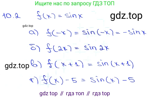 Алгебра, 10-11 класс Задачник, авторы: Мордкович Александр Григорьевич, Семенов Павел Владимирович, Денищева Лариса Олеговна, Корешкова Т А, Мишустина Татьяна Николаевна, Тульчинская Елена Ефимовна, издательство Мнемозина, Москва, 2019, Часть 2, страница 28, номер 10.2, Решение 3