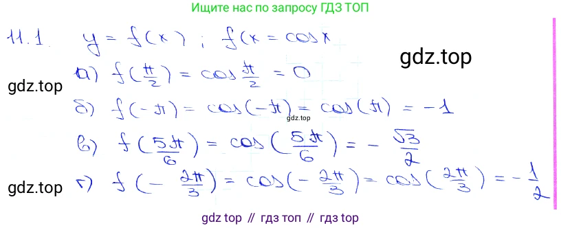 Алгебра, 10-11 класс Задачник, авторы: Мордкович Александр Григорьевич, Семенов Павел Владимирович, Денищева Лариса Олеговна, Корешкова Т А, Мишустина Татьяна Николаевна, Тульчинская Елена Ефимовна, издательство Мнемозина, Москва, 2019, Часть 2, страница 32, номер 11.1, Решение 3