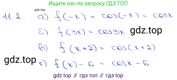 Алгебра, 10-11 класс Задачник, авторы: Мордкович Александр Григорьевич, Семенов Павел Владимирович, Денищева Лариса Олеговна, Корешкова Т А, Мишустина Татьяна Николаевна, Тульчинская Елена Ефимовна, издательство Мнемозина, Москва, 2019, Часть 2, страница 32, номер 11.2, Решение 3