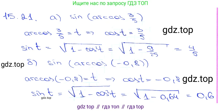 Алгебра, 10-11 класс Задачник, авторы: Мордкович Александр Григорьевич, Семенов Павел Владимирович, Денищева Лариса Олеговна, Корешкова Т А, Мишустина Татьяна Николаевна, Тульчинская Елена Ефимовна, издательство Мнемозина, Москва, 2019, Часть 2, страница 47, номер 15.21, Решение 3