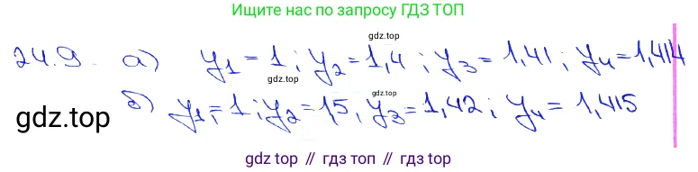 Алгебра, 10-11 класс Задачник, авторы: Мордкович Александр Григорьевич, Семенов Павел Владимирович, Денищева Лариса Олеговна, Корешкова Т А, Мишустина Татьяна Николаевна, Тульчинская Елена Ефимовна, издательство Мнемозина, Москва, 2019, Часть 2, страница 80, номер 24.9, Решение 3