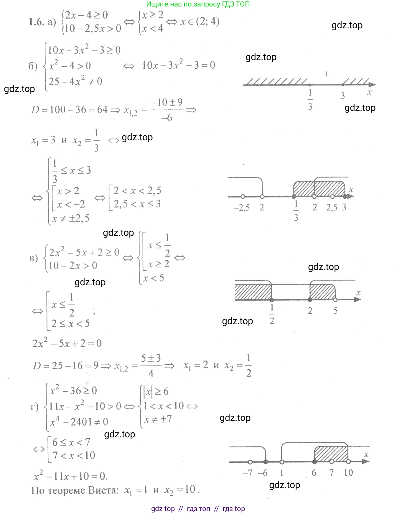 Алгебра, 10-11 класс Задачник, авторы: Мордкович Александр Григорьевич, Семенов Павел Владимирович, Денищева Лариса Олеговна, Корешкова Т А, Мишустина Татьяна Николаевна, Тульчинская Елена Ефимовна, издательство Мнемозина, Москва, 2019, Часть 2, страница 5, номер 1.6, Решение 4
