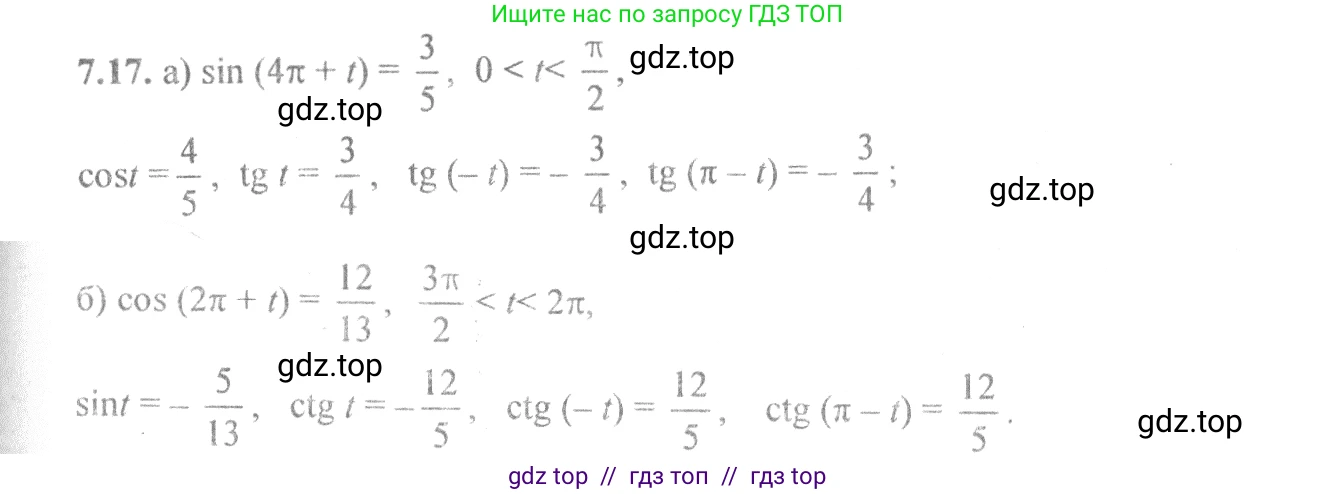 Алгебра, 10-11 класс Задачник, авторы: Мордкович Александр Григорьевич, Семенов Павел Владимирович, Денищева Лариса Олеговна, Корешкова Т А, Мишустина Татьяна Николаевна, Тульчинская Елена Ефимовна, издательство Мнемозина, Москва, 2019, Часть 2, страница 23, номер 7.17, Решение 4