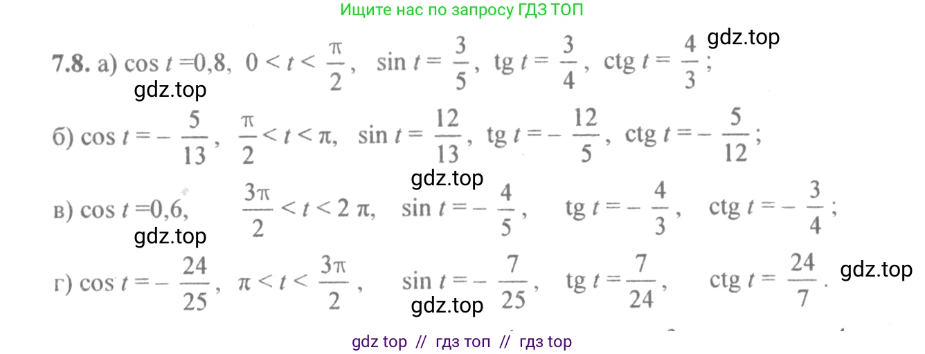 Алгебра, 10-11 класс Задачник, авторы: Мордкович Александр Григорьевич, Семенов Павел Владимирович, Денищева Лариса Олеговна, Корешкова Т А, Мишустина Татьяна Николаевна, Тульчинская Елена Ефимовна, издательство Мнемозина, Москва, 2019, Часть 2, страница 22, номер 7.8, Решение 4