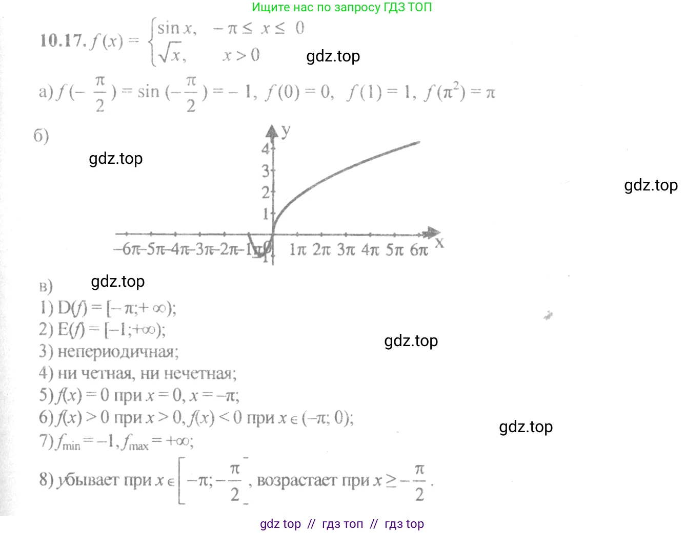 Алгебра, 10-11 класс Задачник, авторы: Мордкович Александр Григорьевич, Семенов Павел Владимирович, Денищева Лариса Олеговна, Корешкова Т А, Мишустина Татьяна Николаевна, Тульчинская Елена Ефимовна, издательство Мнемозина, Москва, 2019, Часть 2, страница 31, номер 10.17, Решение 4