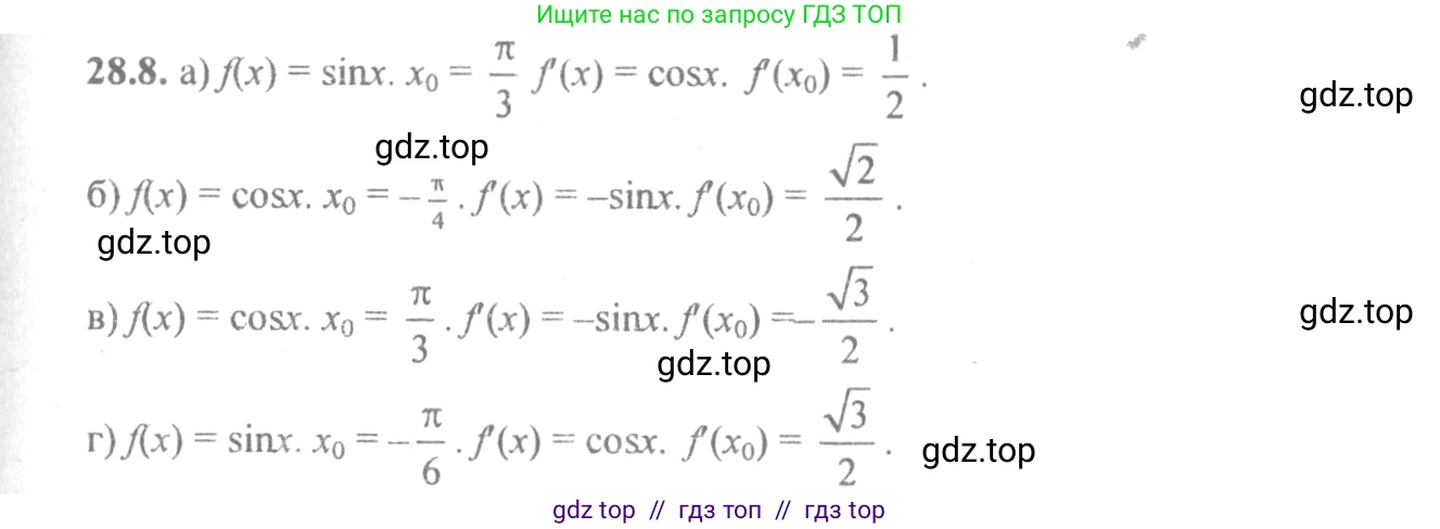 Алгебра, 10-11 класс Задачник, авторы: Мордкович Александр Григорьевич, Семенов Павел Владимирович, Денищева Лариса Олеговна, Корешкова Т А, Мишустина Татьяна Николаевна, Тульчинская Елена Ефимовна, издательство Мнемозина, Москва, 2019, Часть 2, страница 99, номер 28.8, Решение 4