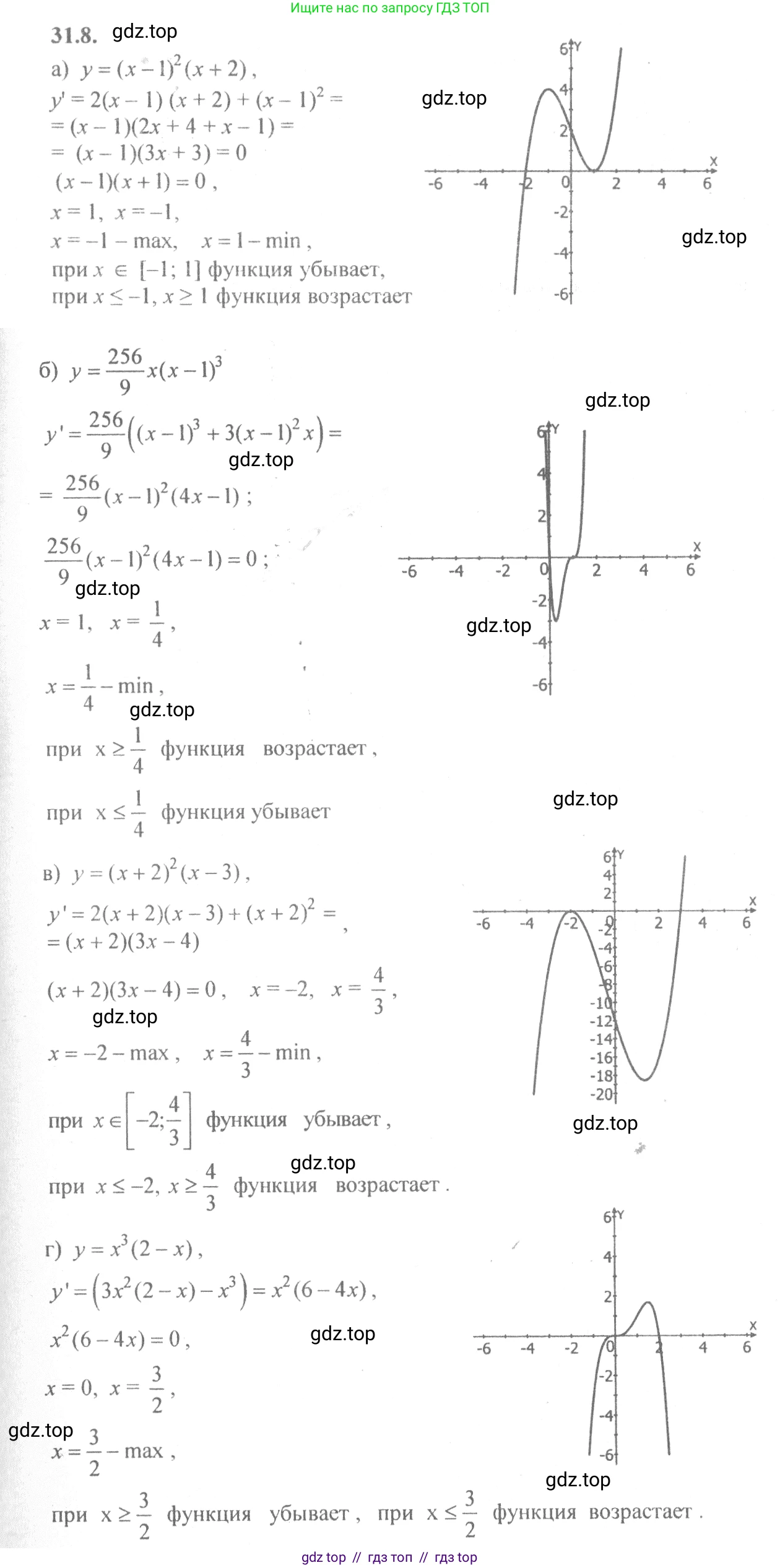 Алгебра, 10-11 класс Задачник, авторы: Мордкович Александр Григорьевич, Семенов Павел Владимирович, Денищева Лариса Олеговна, Корешкова Т А, Мишустина Татьяна Николаевна, Тульчинская Елена Ефимовна, издательство Мнемозина, Москва, 2019, Часть 2, страница 122, номер 31.8, Решение 4
