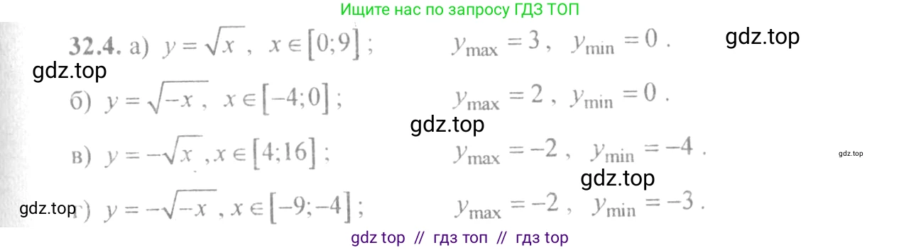 Алгебра, 10-11 класс Задачник, авторы: Мордкович Александр Григорьевич, Семенов Павел Владимирович, Денищева Лариса Олеговна, Корешкова Т А, Мишустина Татьяна Николаевна, Тульчинская Елена Ефимовна, издательство Мнемозина, Москва, 2019, Часть 2, страница 124, номер 32.4, Решение 4