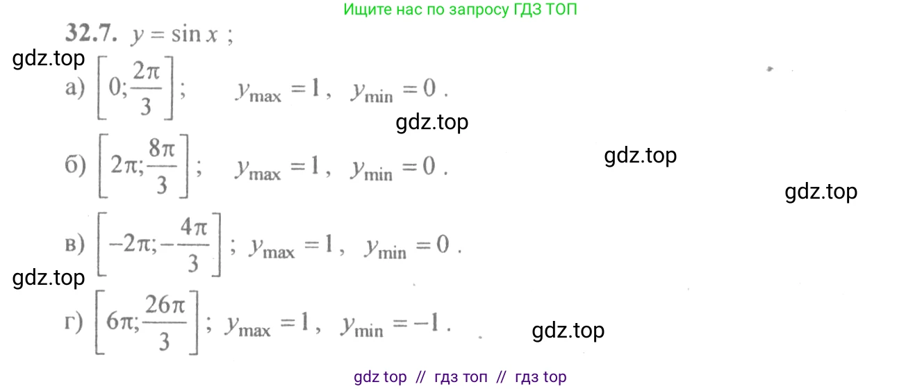 Алгебра, 10-11 класс Задачник, авторы: Мордкович Александр Григорьевич, Семенов Павел Владимирович, Денищева Лариса Олеговна, Корешкова Т А, Мишустина Татьяна Николаевна, Тульчинская Елена Ефимовна, издательство Мнемозина, Москва, 2019, Часть 2, страница 124, номер 32.7, Решение 4