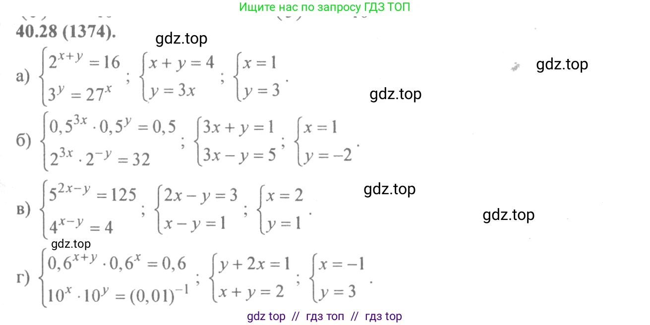 Алгебра, 10-11 класс Задачник, авторы: Мордкович Александр Григорьевич, Семенов Павел Владимирович, Денищева Лариса Олеговна, Корешкова Т А, Мишустина Татьяна Николаевна, Тульчинская Елена Ефимовна, издательство Мнемозина, Москва, 2019, Часть 2, страница 163, номер 40.28, Решение 4