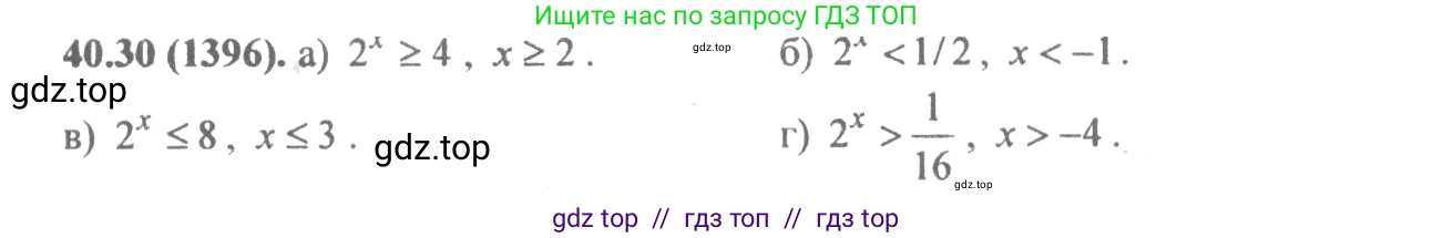 Алгебра, 10-11 класс Задачник, авторы: Мордкович Александр Григорьевич, Семенов Павел Владимирович, Денищева Лариса Олеговна, Корешкова Т А, Мишустина Татьяна Николаевна, Тульчинская Елена Ефимовна, издательство Мнемозина, Москва, 2019, Часть 2, страница 163, номер 40.30, Решение 4