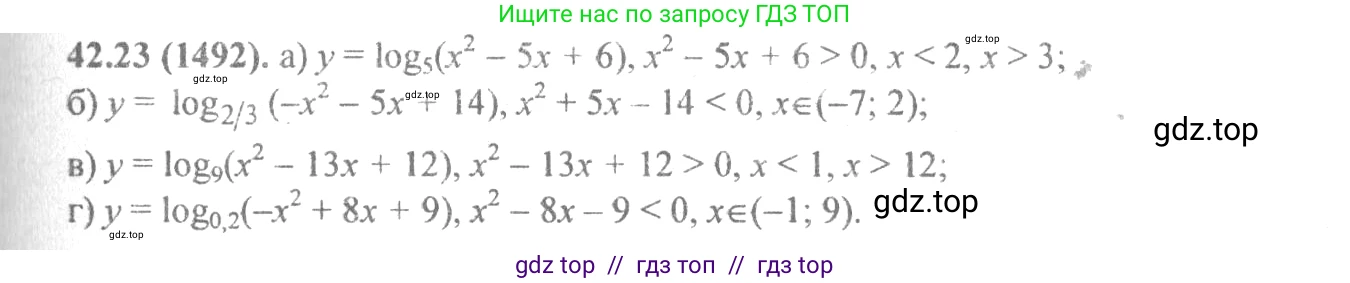 Алгебра, 10-11 класс Задачник, авторы: Мордкович Александр Григорьевич, Семенов Павел Владимирович, Денищева Лариса Олеговна, Корешкова Т А, Мишустина Татьяна Николаевна, Тульчинская Елена Ефимовна, издательство Мнемозина, Москва, 2019, Часть 2, страница 174, номер 42.23, Решение 4