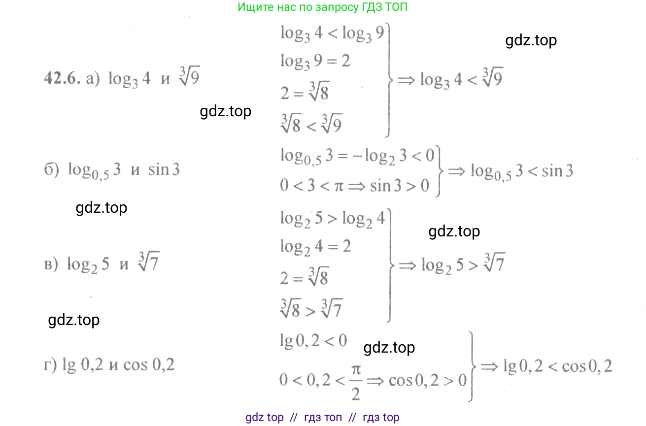Алгебра, 10-11 класс Задачник, авторы: Мордкович Александр Григорьевич, Семенов Павел Владимирович, Денищева Лариса Олеговна, Корешкова Т А, Мишустина Татьяна Николаевна, Тульчинская Елена Ефимовна, издательство Мнемозина, Москва, 2019, Часть 2, страница 171, номер 42.6, Решение 4