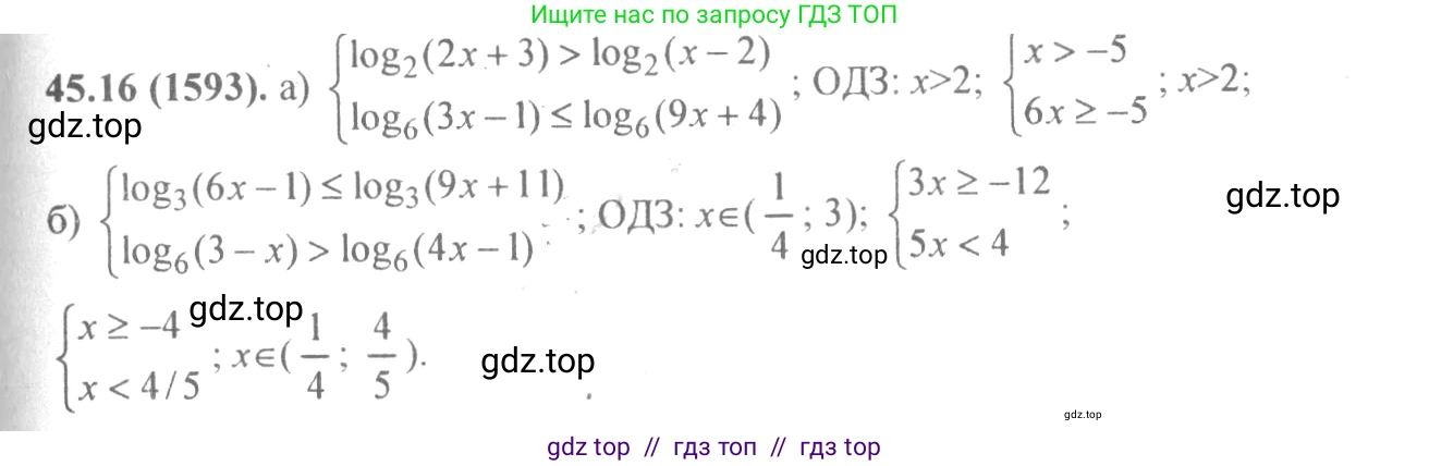 Алгебра, 10-11 класс Задачник, авторы: Мордкович Александр Григорьевич, Семенов Павел Владимирович, Денищева Лариса Олеговна, Корешкова Т А, Мишустина Татьяна Николаевна, Тульчинская Елена Ефимовна, издательство Мнемозина, Москва, 2019, Часть 2, страница 185, номер 45.16, Решение 4
