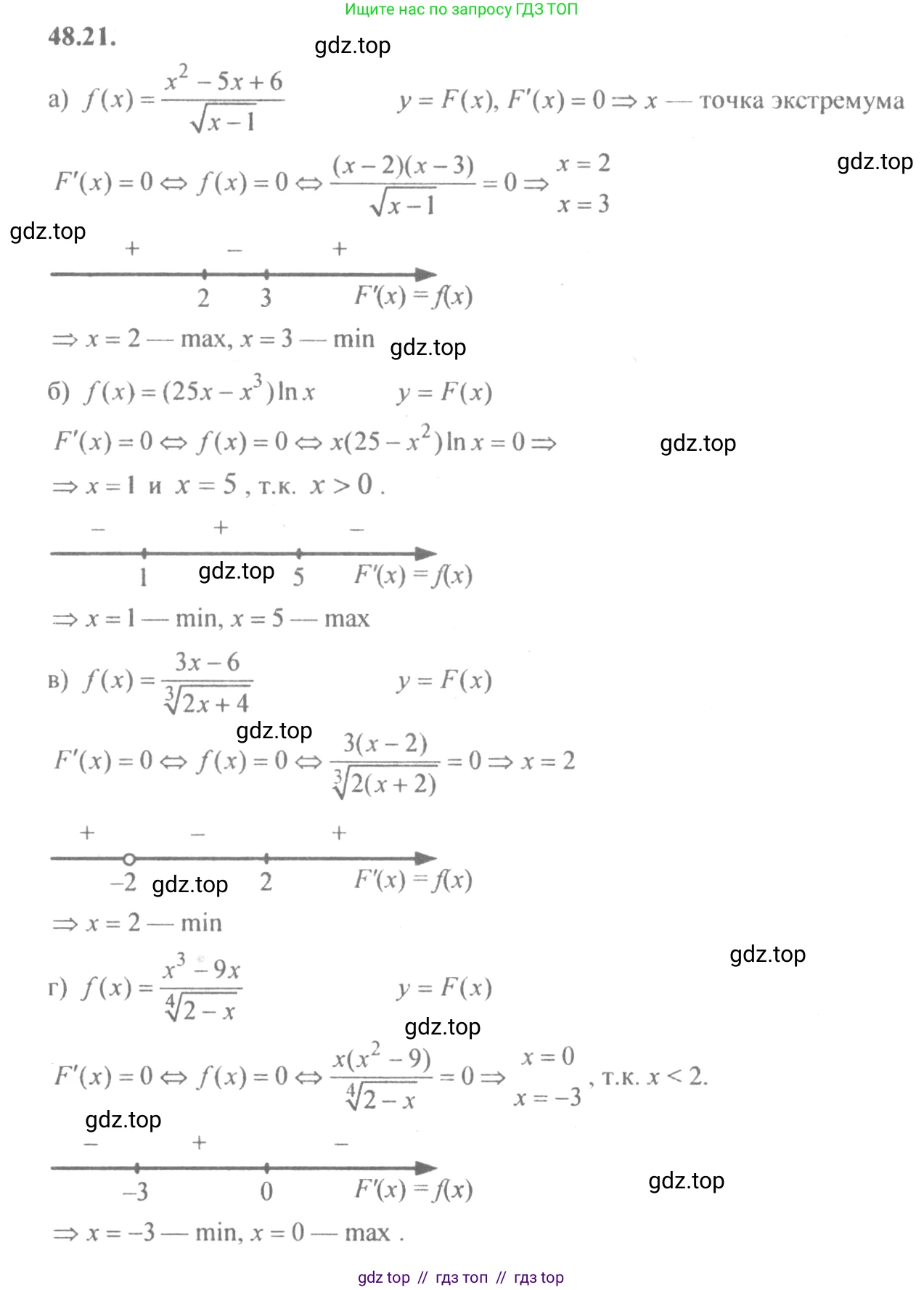 Алгебра, 10-11 класс Задачник, авторы: Мордкович Александр Григорьевич, Семенов Павел Владимирович, Денищева Лариса Олеговна, Корешкова Т А, Мишустина Татьяна Николаевна, Тульчинская Елена Ефимовна, издательство Мнемозина, Москва, 2019, Часть 2, страница 195, номер 48.21, Решение 4