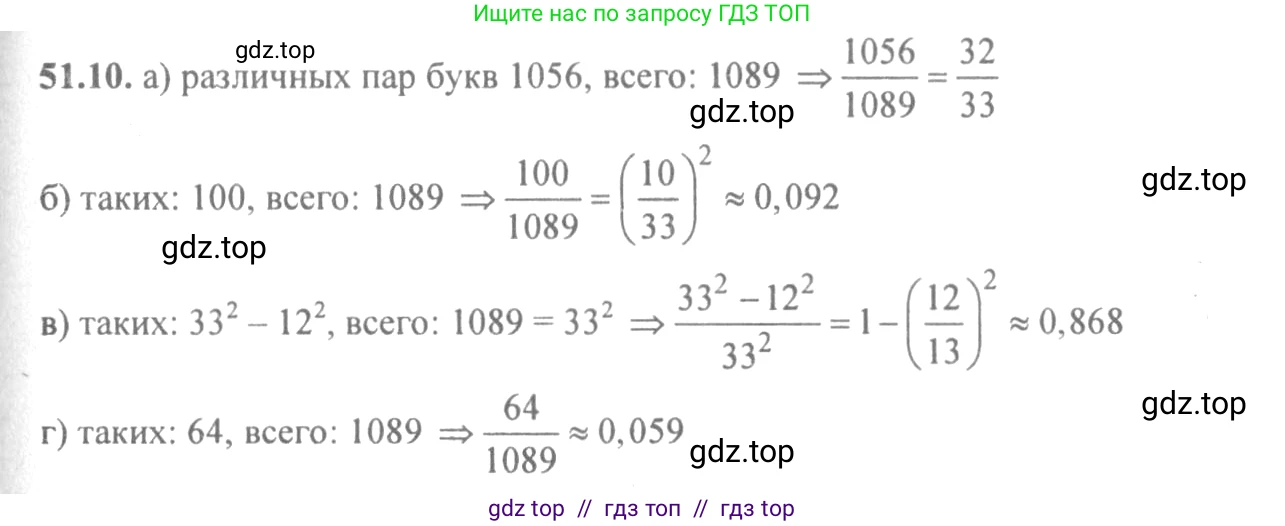 Алгебра, 10-11 класс Задачник, авторы: Мордкович Александр Григорьевич, Семенов Павел Владимирович, Денищева Лариса Олеговна, Корешкова Т А, Мишустина Татьяна Николаевна, Тульчинская Елена Ефимовна, издательство Мнемозина, Москва, 2019, Часть 2, страница 207, номер 51.10, Решение 4