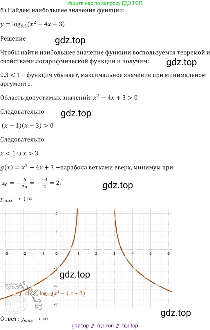 Алгебра, 10-11 класс Задачник, авторы: Мордкович Александр Григорьевич, Семенов Павел Владимирович, Денищева Лариса Олеговна, Корешкова Т А, Мишустина Татьяна Николаевна, Тульчинская Елена Ефимовна, издательство Мнемозина, Москва, 2019, Часть 2, страница 172, номер 42.10, Решение 5 (продолжение 2)
