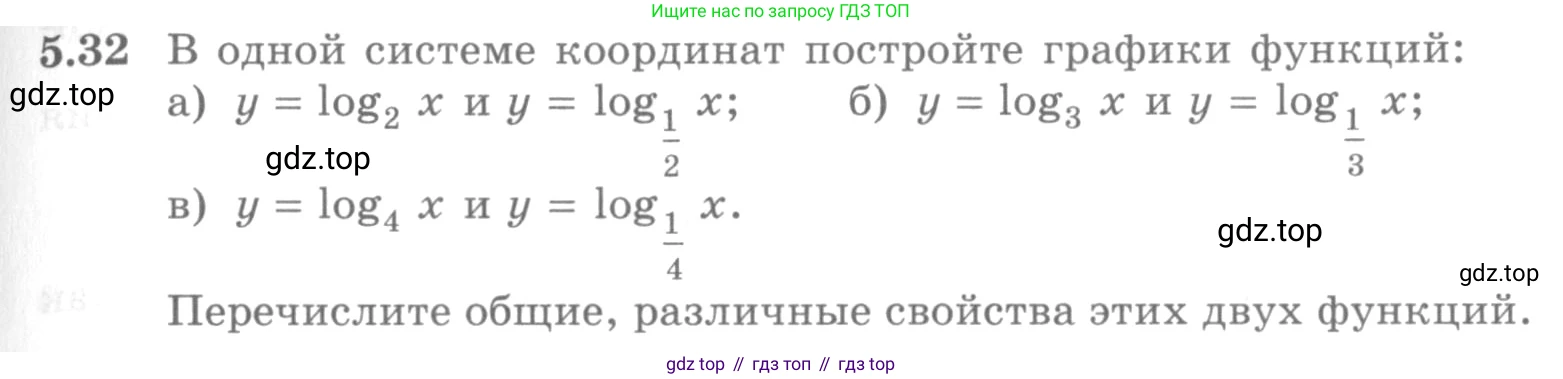 ГДЗ Алгебра, 10 класс Учебник, авторы: Никольский Сергей Михайлович, Потапов Михаил Константинович, Решетников Николай Николаевич, Шевкин Александр Владимирович, издательство Просвещение, Москва, 2014, голубого цвета, страница 157, номер 5.32, Условие
