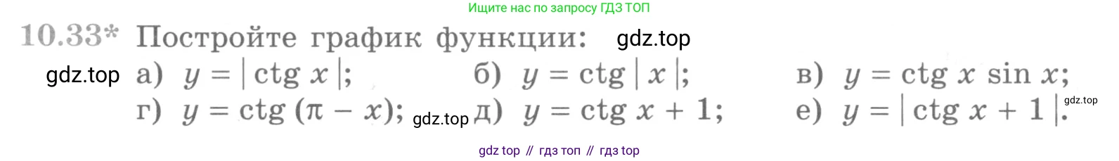 ГДЗ Алгебра, 10 класс Учебник, авторы: Никольский Сергей Михайлович, Потапов Михаил Константинович, Решетников Николай Николаевич, Шевкин Александр Владимирович, издательство Просвещение, Москва, 2014, голубого цвета, страница 295, номер 10.33, Условие