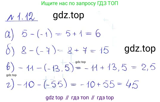 ГДЗ Алгебра, 10 класс Учебник, авторы: Никольский Сергей Михайлович, Потапов Михаил Константинович, Решетников Николай Николаевич, Шевкин Александр Владимирович, издательство Просвещение, Москва, 2014, голубого цвета, страница 9, номер 1.12, Решение 2