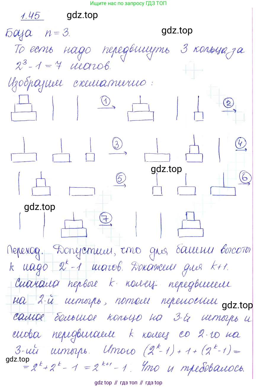 ГДЗ Алгебра, 10 класс Учебник, авторы: Никольский Сергей Михайлович, Потапов Михаил Константинович, Решетников Николай Николаевич, Шевкин Александр Владимирович, издательство Просвещение, Москва, 2014, голубого цвета, страница 22, номер 1.45, Решение 2