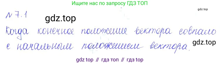 ГДЗ Алгебра, 10 класс Учебник, авторы: Никольский Сергей Михайлович, Потапов Михаил Константинович, Решетников Николай Николаевич, Шевкин Александр Владимирович, издательство Просвещение, Москва, 2014, голубого цвета, страница 197, номер 7.1, Решение 2