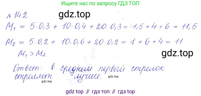 ГДЗ Алгебра, 10 класс Учебник, авторы: Никольский Сергей Михайлович, Потапов Михаил Константинович, Решетников Николай Николаевич, Шевкин Александр Владимирович, издательство Просвещение, Москва, 2014, голубого цвета, страница 352, номер 14.2, Решение 2