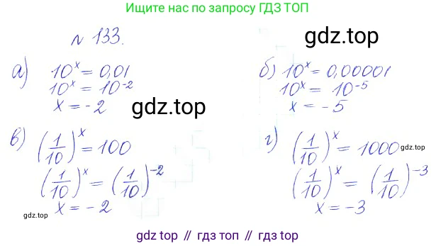 ГДЗ Алгебра, 10 класс Учебник, авторы: Никольский Сергей Михайлович, Потапов Михаил Константинович, Решетников Николай Николаевич, Шевкин Александр Владимирович, издательство Просвещение, Москва, 2014, голубого цвета, страница 379, номер 133, Решение 2