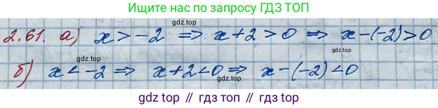 ГДЗ Алгебра, 10 класс Учебник, авторы: Никольский Сергей Михайлович, Потапов Михаил Константинович, Решетников Николай Николаевич, Шевкин Александр Владимирович, издательство Просвещение, Москва, 2014, голубого цвета, страница 78, номер 2.61, Решение 3