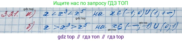 ГДЗ Алгебра, 10 класс Учебник, авторы: Никольский Сергей Михайлович, Потапов Михаил Константинович, Решетников Николай Николаевич, Шевкин Александр Владимирович, издательство Просвещение, Москва, 2014, голубого цвета, страница 100, номер 3.21, Решение 3