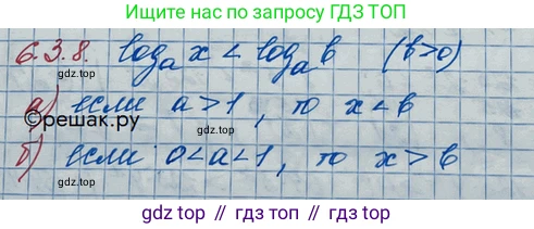 ГДЗ Алгебра, 10 класс Учебник, авторы: Никольский Сергей Михайлович, Потапов Михаил Константинович, Решетников Николай Николаевич, Шевкин Александр Владимирович, издательство Просвещение, Москва, 2014, голубого цвета, страница 181, номер 6.38, Решение 3