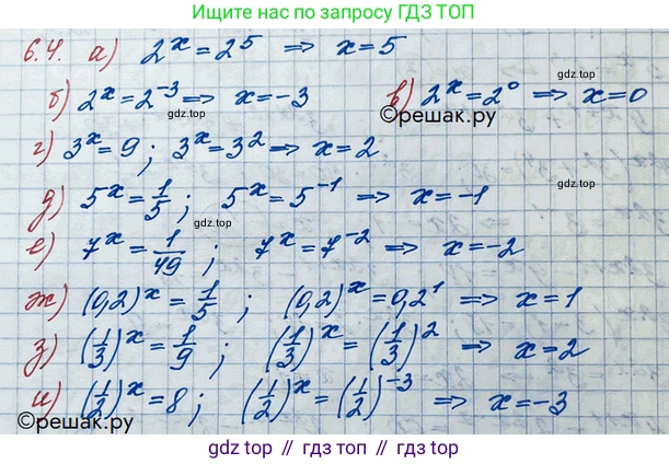 ГДЗ Алгебра, 10 класс Учебник, авторы: Никольский Сергей Михайлович, Потапов Михаил Константинович, Решетников Николай Николаевич, Шевкин Александр Владимирович, издательство Просвещение, Москва, 2014, голубого цвета, страница 166, номер 6.4, Решение 3