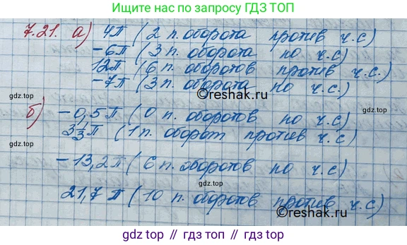 ГДЗ Алгебра, 10 класс Учебник, авторы: Никольский Сергей Михайлович, Потапов Михаил Константинович, Решетников Николай Николаевич, Шевкин Александр Владимирович, издательство Просвещение, Москва, 2014, голубого цвета, страница 203, номер 7.21, Решение 3