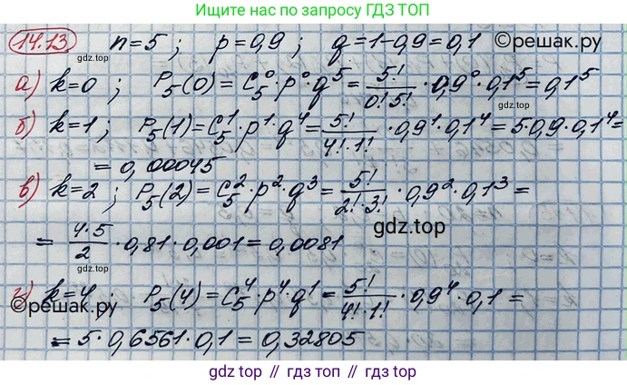 ГДЗ Алгебра, 10 класс Учебник, авторы: Никольский Сергей Михайлович, Потапов Михаил Константинович, Решетников Николай Николаевич, Шевкин Александр Владимирович, издательство Просвещение, Москва, 2014, голубого цвета, страница 358, номер 14.13, Решение 3
