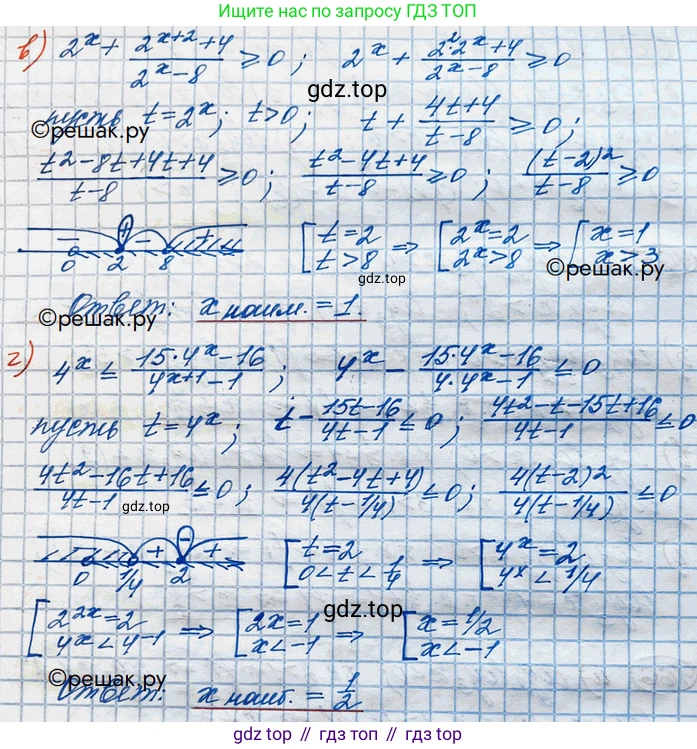 ГДЗ Алгебра, 10 класс Учебник, авторы: Никольский Сергей Михайлович, Потапов Михаил Константинович, Решетников Николай Николаевич, Шевкин Александр Владимирович, издательство Просвещение, Москва, 2014, голубого цвета, страница 381, номер 162, Решение 3 (продолжение 2)
