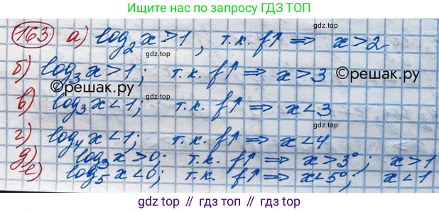 ГДЗ Алгебра, 10 класс Учебник, авторы: Никольский Сергей Михайлович, Потапов Михаил Константинович, Решетников Николай Николаевич, Шевкин Александр Владимирович, издательство Просвещение, Москва, 2014, голубого цвета, страница 381, номер 163, Решение 3