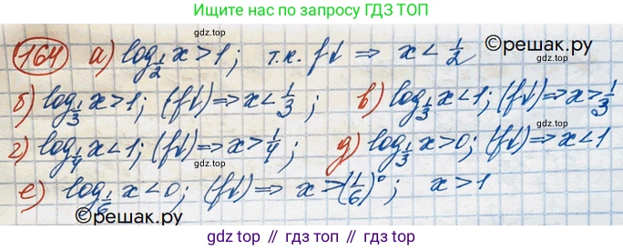 ГДЗ Алгебра, 10 класс Учебник, авторы: Никольский Сергей Михайлович, Потапов Михаил Константинович, Решетников Николай Николаевич, Шевкин Александр Владимирович, издательство Просвещение, Москва, 2014, голубого цвета, страница 381, номер 164, Решение 3