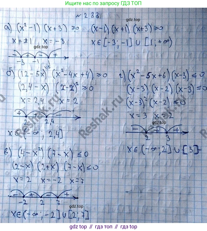 ГДЗ Алгебра, 10 класс Учебник, авторы: Никольский Сергей Михайлович, Потапов Михаил Константинович, Решетников Николай Николаевич, Шевкин Александр Владимирович, издательство Просвещение, Москва, 2014, голубого цвета, страница 87, номер 2.88, Решение 4