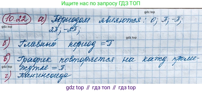 ГДЗ Алгебра, 10 класс Учебник, авторы: Никольский Сергей Михайлович, Потапов Михаил Константинович, Решетников Николай Николаевич, Шевкин Александр Владимирович, издательство Просвещение, Москва, 2014, голубого цвета, страница 291, номер 10.22, Решение 4