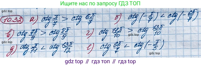 ГДЗ Алгебра, 10 класс Учебник, авторы: Никольский Сергей Михайлович, Потапов Михаил Константинович, Решетников Николай Николаевич, Шевкин Александр Владимирович, издательство Просвещение, Москва, 2014, голубого цвета, страница 295, номер 10.32, Решение 4