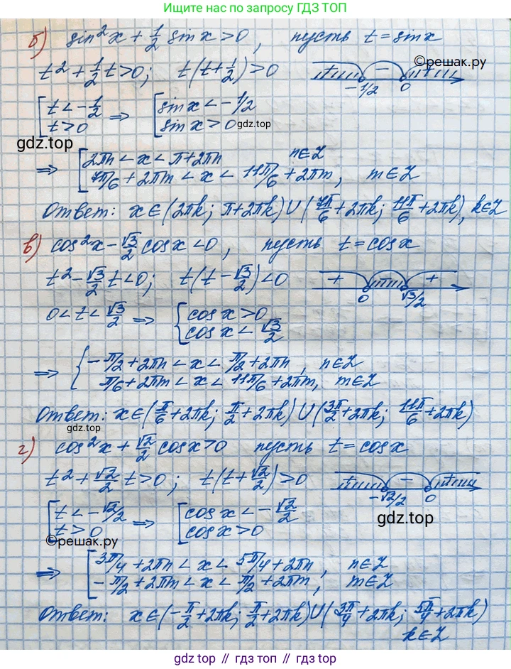 ГДЗ Алгебра, 10 класс Учебник, авторы: Никольский Сергей Михайлович, Потапов Михаил Константинович, Решетников Николай Николаевич, Шевкин Александр Владимирович, издательство Просвещение, Москва, 2014, голубого цвета, страница 321, номер 11.44, Решение 4 (продолжение 2)