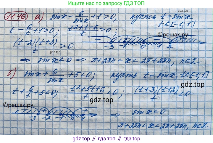 ГДЗ Алгебра, 10 класс Учебник, авторы: Никольский Сергей Михайлович, Потапов Михаил Константинович, Решетников Николай Николаевич, Шевкин Александр Владимирович, издательство Просвещение, Москва, 2014, голубого цвета, страница 322, номер 11.46, Решение 4
