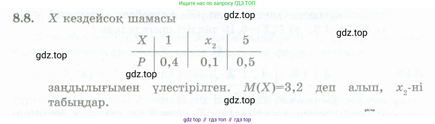 ГДЗ Алгебра, 10 класс Учебник, авторы: Шыныбеков Абдухали Насырович, Шыныбеков Данияр Абдухалиевич, Жумабаев Ринат Нурланович, издательство Атамұра, Алматы, 2019, страница 244, номер 8.8, Учебник кз